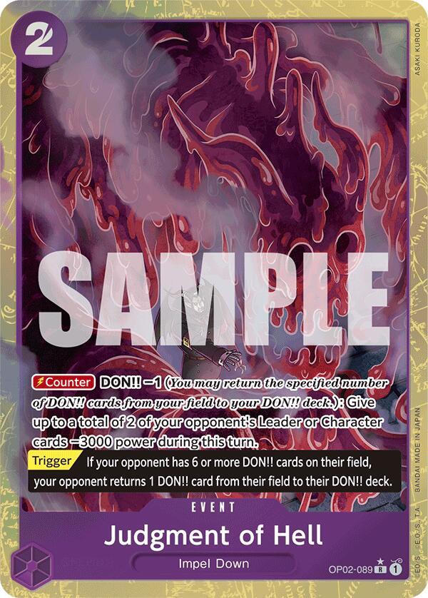 Judgment of Hell (Alternate Art) (OP02-089) [Premium Booster -The Best-]