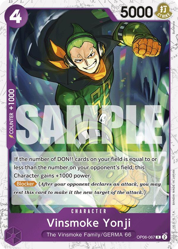 Vinsmoke Yonji (OP06-067) (Jolly Roger Foil) (OP06-067) [Premium Booster -The Best-]