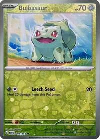 Bulbasaur - 001/165 (Reverse Cosmos Holo) (Costco Exclusive) (001/165) [Miscellaneous Cards & Products]