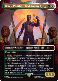 Black Panther, Wakandan King (Rainbow Foil) (1747) [Secret Lair Drop Series]