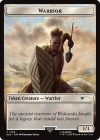 Warrior Token (Rainbow Foil) (1752) [Secret Lair Drop Series]