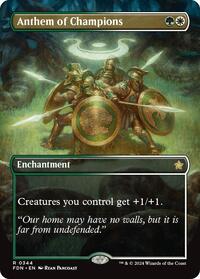 Anthem of Champions (Borderless) (344) [Foundations]