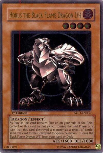 Horus The Black Flame Dragon LV4 (UTR) (SOD-EN006) [Soul of the Duelist]