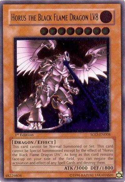 Horus the Black Flame Dragon LV8 (UTR) (SOD-EN008) [Soul of the Duelist]