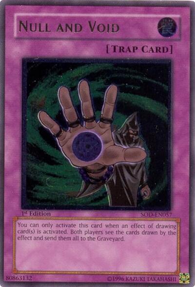Null and Void (UTR) (SOD-EN057) [Soul of the Duelist]