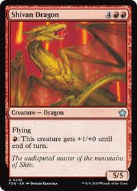 Shivan Dragon (0206) (206) [Foundations]