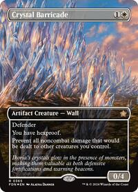 Crystal Barricade (Borderless) (Mana Foil) (365) [Foundations]