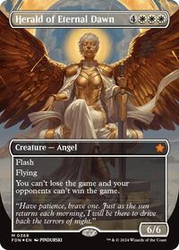 Herald of Eternal Dawn (Borderless) (Mana Foil) (368) [Foundations]