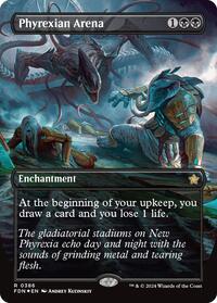 Phyrexian Arena (Borderless) (Mana Foil) (386) [Foundations]
