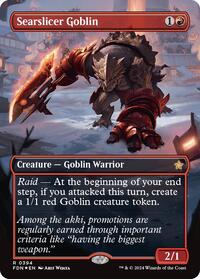 Searslicer Goblin (Borderless) (Mana Foil) (394) [Foundations]