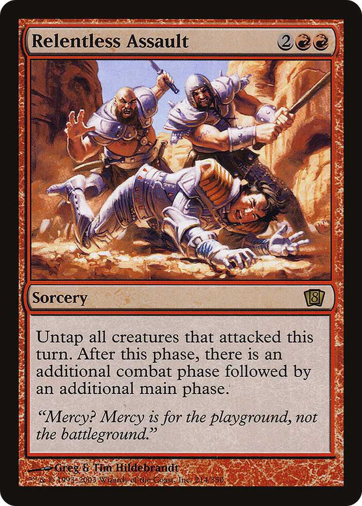 Relentless Assault (8ED-214★) - 8th Edition Foil