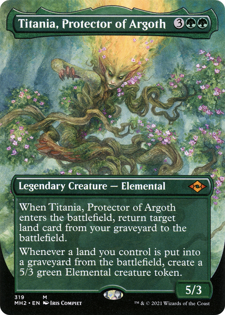 Titania, Protector of Argoth (Borderless) (MH2-319) - Modern Horizons 2