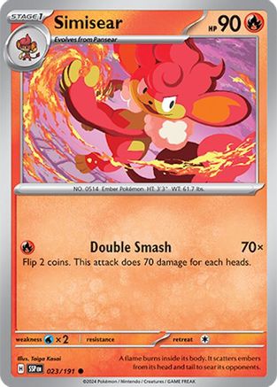 Simisear 023/191  SV08 Surging Sparks - Common