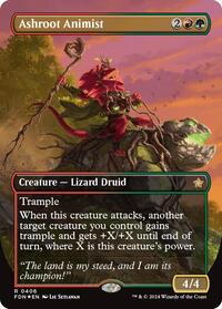 Ashroot Animist (Borderless) (Mana Foil) (406) [Foundations]
