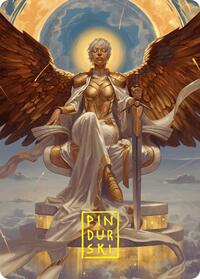 Herald of Eternal Dawn Art Card (27/54) (Gold-Stamped Signature) (27) [Art Series: Foundations]