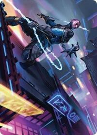 Kaito, Cunning Infiltrator Art Card (51/54) (51) [Art Series: Foundations]