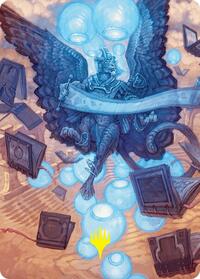 Sphinx of Forgotten Lore Art Card (33/54) (Gold-Stamped Signature) (33) [Art Series: Foundations]