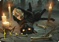Nine-Lives Familiar Art Card (8/54) (Gold-Stamped Signature) (8) [Art Series: Foundations]