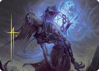 Soul-Shackled Zombie Art Card (9/54) (Gold-Stamped Signature) (9) [Art Series: Foundations]