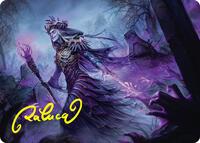 Zul Ashur, Lich Lord Art Card (10/54) (Gold-Stamped Signature) (10) [Art Series: Foundations]