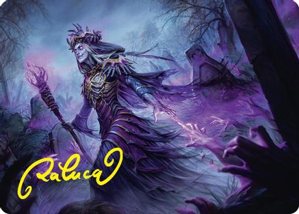 Zul Ashur, Lich Lord Art Card (10/54) (Gold-Stamped Signature) (ASFDN-010) - Art Series: Foundations