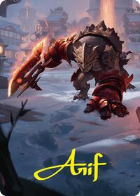 Searslicer Goblin Art Card (39/54) (Gold-Stamped Signature) (39) [Art Series: Foundations]