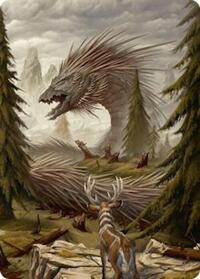 Quilled Greatwurm Art Card (44/54) (44) [Art Series: Foundations]
