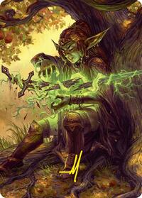 Reclamation Sage Art Card (45/54) (Gold-Stamped Signature) (45) [Art Series: Foundations]