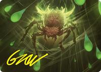 Spinner of Souls Art Card (13/54) (Gold-Stamped Signature) (13) [Art Series: Foundations]