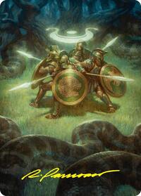 Anthem of Champions Art Card (47/54) (Gold-Stamped Signature) (47) [Art Series: Foundations]