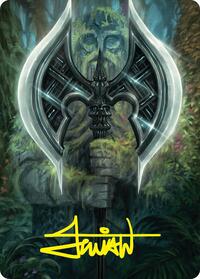 Leyline Axe Art Card (49/54) (Gold-Stamped Signature) (49) [Art Series: Foundations]