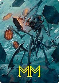 Scrawling Crawler Art Card (50/54) (Gold-Stamped Signature) (50) [Art Series: Foundations]