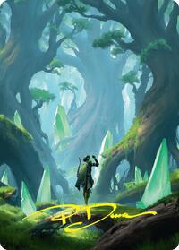Forest Art Card (25/54) (Gold-Stamped Signature) (25) [Art Series: Foundations]