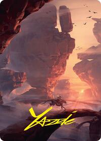 Mountain Art Card (24/54) (Gold-Stamped Signature) (24) [Art Series: Foundations]