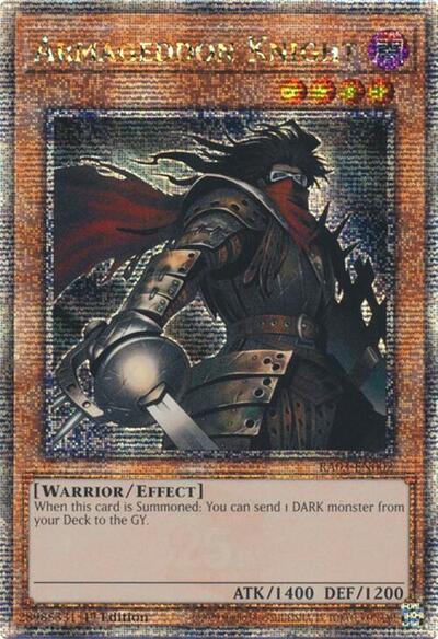 Armageddon Knight (Quarter Century Secret Rare) (RA03-EN002) [Quarter Century Bonanza]