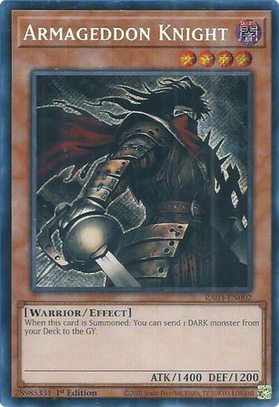 Armageddon Knight (Secret Rare) (RA03-EN002) [Quarter Century Bonanza]