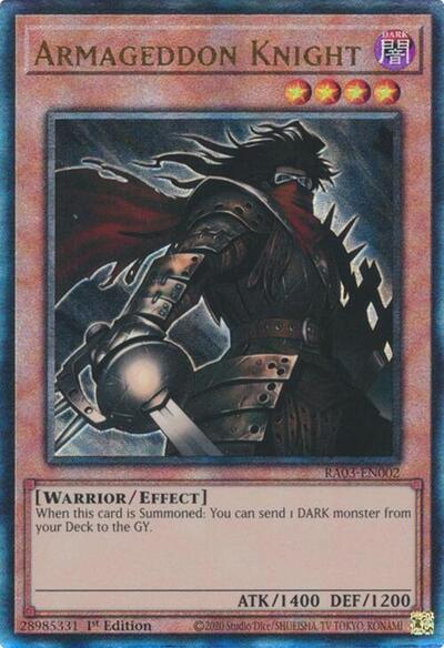 Armageddon Knight (PUR) (RA03-EN002) [Quarter Century Bonanza]