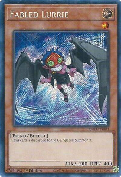 Fabled Lurrie (Secret Rare) (RA03-EN003) [Quarter Century Bonanza]
