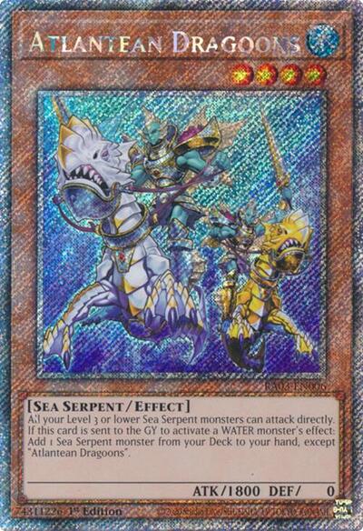 Atlantean Dragoons (Platinum Secret Rare) (RA03-EN006) [Quarter Century Bonanza]