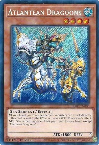 Atlantean Dragoons (Secret Rare) (RA03-EN006) [Quarter Century Bonanza]