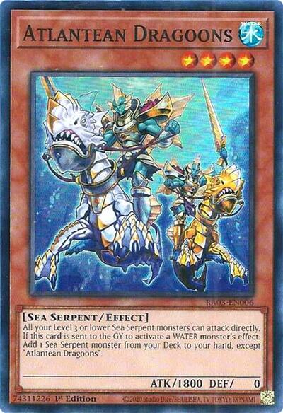 Atlantean Dragoons (RA03-EN006) [Quarter Century Bonanza]
