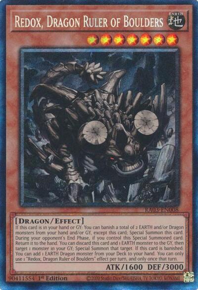 Redox, Dragon Ruler of Boulders (PCR) (RA03-EN008) [Quarter Century Bonanza]