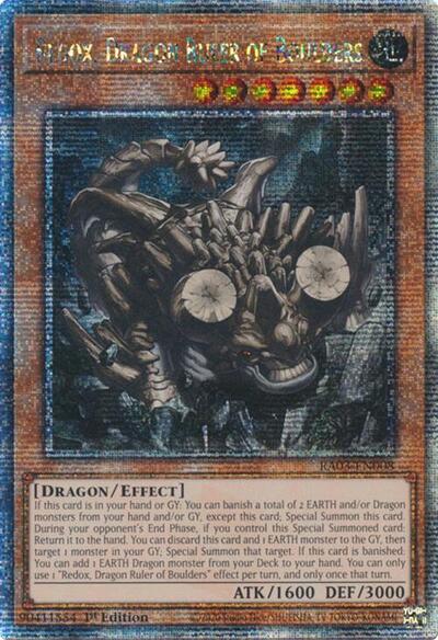 Redox, Dragon Ruler of Boulders (Quarter Century Secret Rare) (RA03-EN008) [Quarter Century Bonanza]