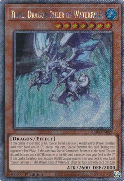 Tidal, Dragon Ruler of Waterfalls (Platinum Secret Rare) (RA03-EN009) [Quarter Century Bonanza]