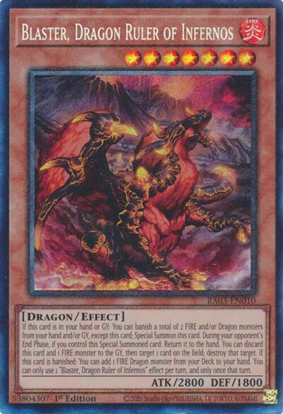 Blaster, Dragon Ruler of Infernos (PCR) (RA03-EN010) [Quarter Century Bonanza]