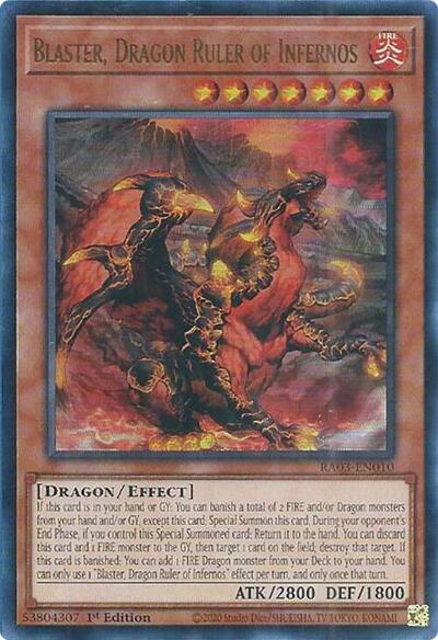 Blaster, Dragon Ruler of Infernos (UR) (RA03-EN010) [Quarter Century Bonanza]