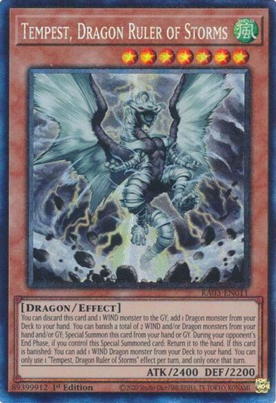 Tempest, Dragon Ruler of Storms (PCR) (RA03-EN011) [Quarter Century Bonanza]