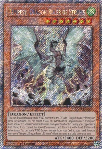 Tempest, Dragon Ruler of Storms (Platinum Secret Rare) (RA03-EN011) [Quarter Century Bonanza]