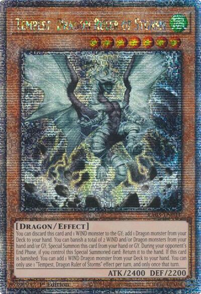 Tempest, Dragon Ruler of Storms (Quarter Century Secret Rare) (RA03-EN011) [Quarter Century Bonanza]