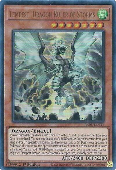 Tempest, Dragon Ruler of Storms (UR) (RA03-EN011) [Quarter Century Bonanza]